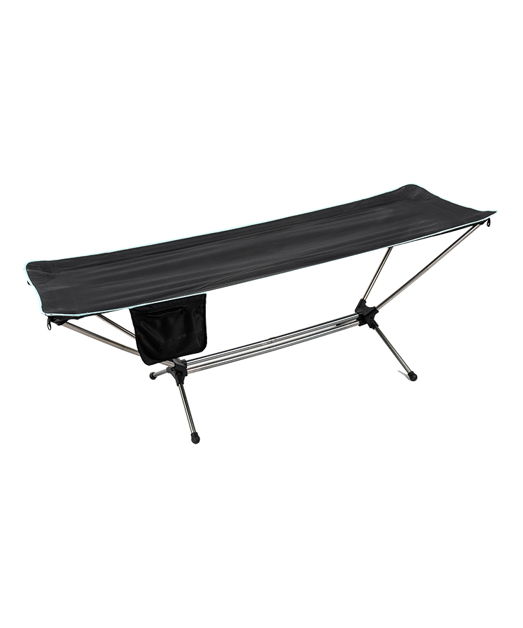 How well does the Folding Cot Camping Hammock resist moisture in humid or rainy environments?