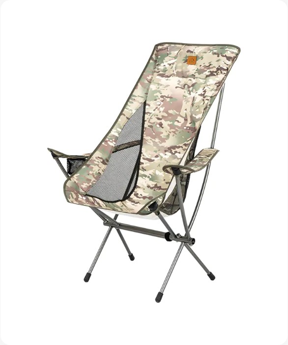 Why does the tubing of a high back folding chair with cup holder have such a big impact on durability?